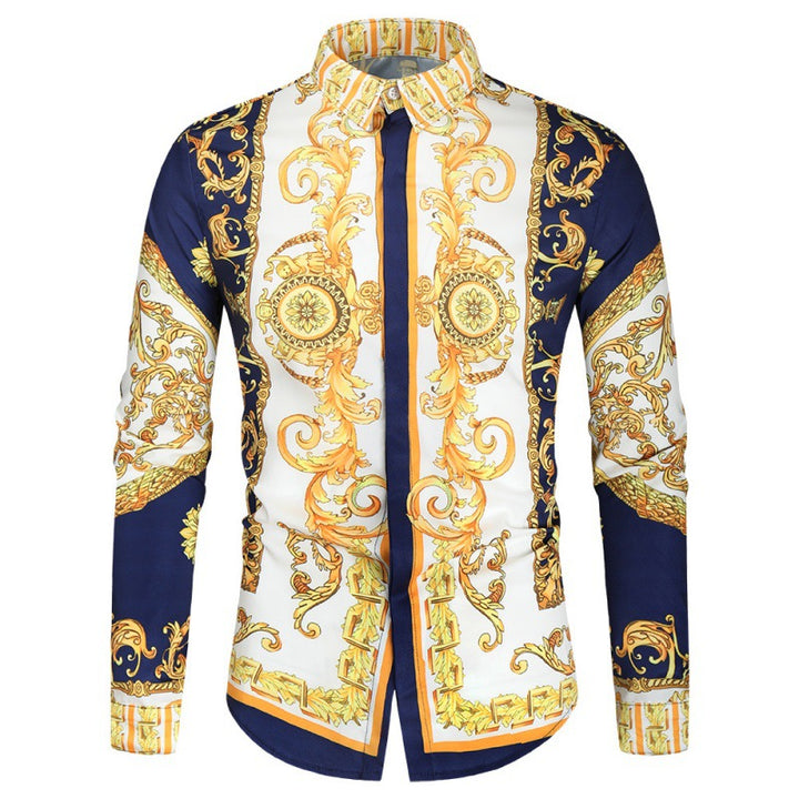 Luxury shirt for men with an impressive baroque pattern Amarae
