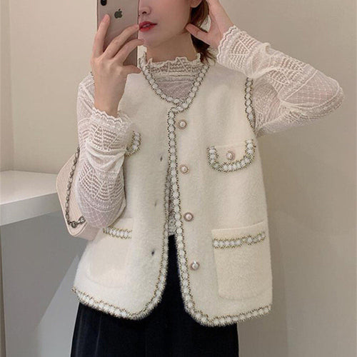 Gilet pour femmes avec décoration en perles élégante Chic & Stil