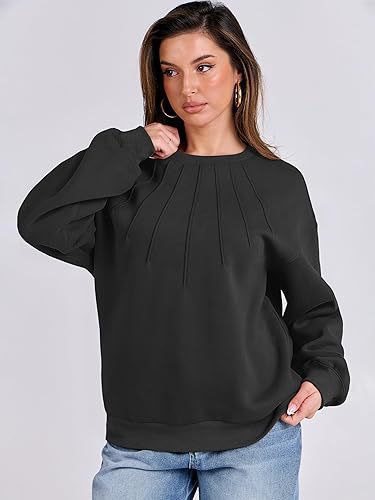 Oversized sweatshirt for women with structured design Lune London