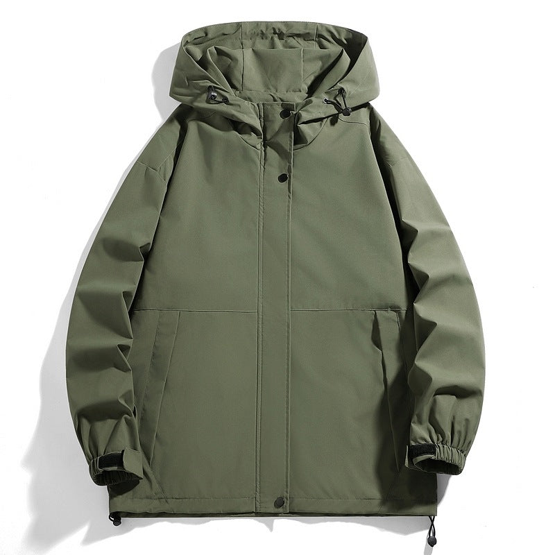 Men's waterproof transition jacket with adjustable hood and practical pockets Lune London