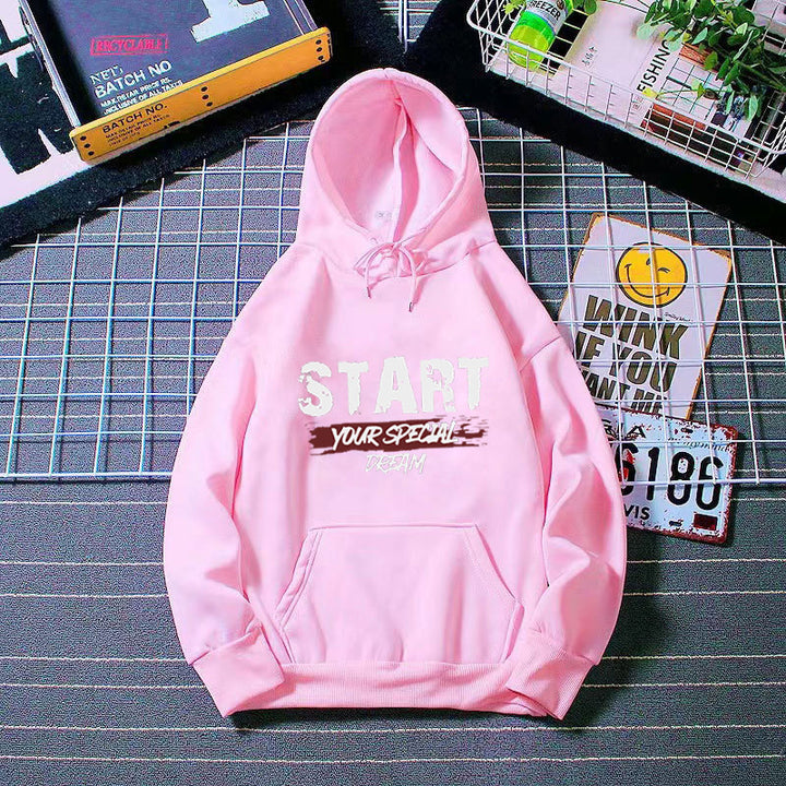 Women's hoodie with motivational lettering Chic & Stil 1772612852