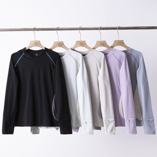 Chemise à manches longues fonctionnelle pour femmes avec inserts respirants Chic & Stil
