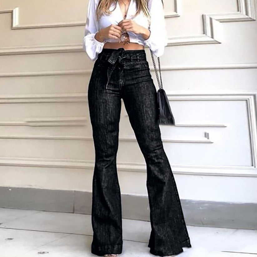 Lune London | Women's Flared Jeans with High Waistband