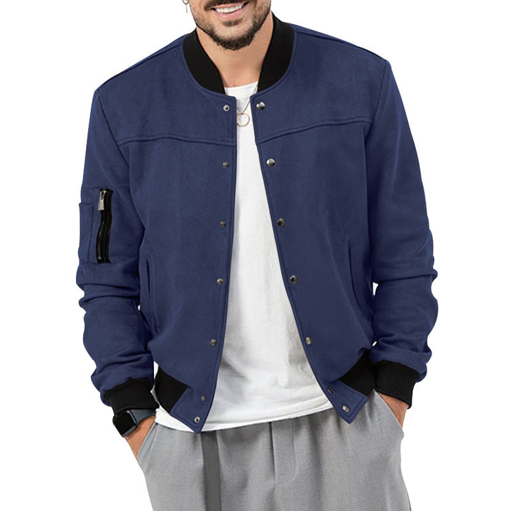 Casual bomber jacket for men with zipper and practical side pockets Lune London