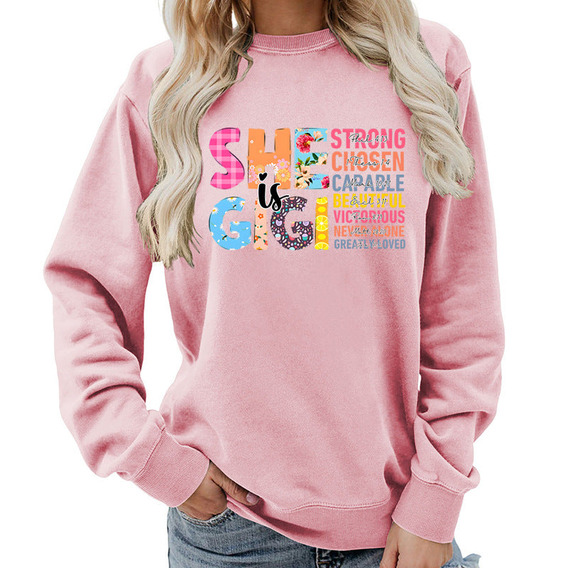 Sweatshirt pour femmes avec design de texte inspirant Chic & Stil