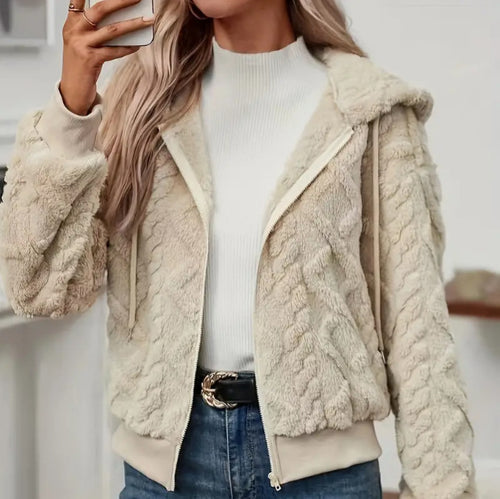 Ladies Chic and Stylish Cozy Fleece Jacket