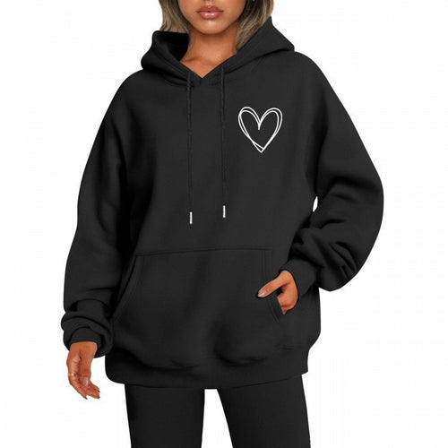 Women's hoodie with cool heart motif Chic & Stil