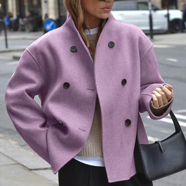 Ladies elegant and warm double-breasted wool jacket Lune London