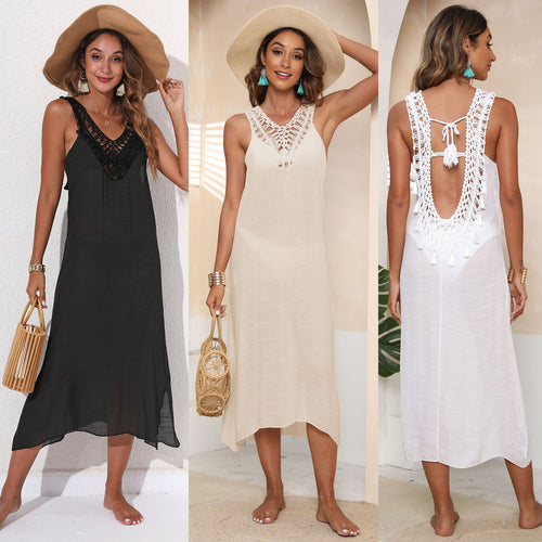 Woman Stylish Layered Crochet Dress Amarae