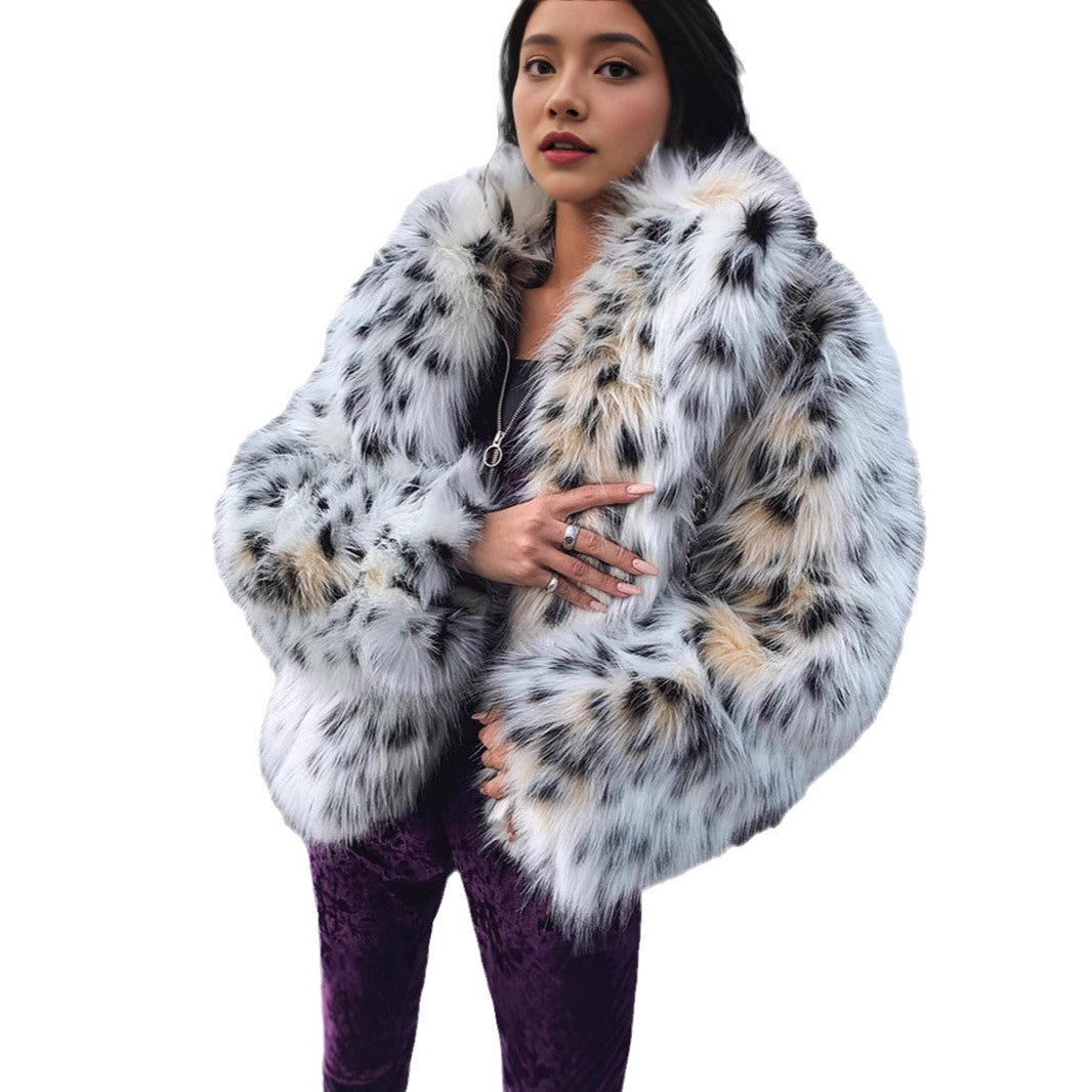 Ladies Fluffy Faux Fur Chic Jacket and Style