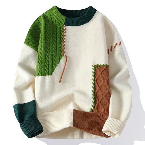 Comfortable knitted sweater for ladies with creative patterns Amarae