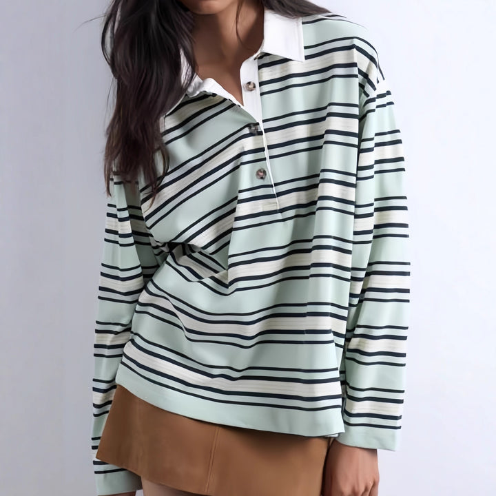 Loose striped casual sweater for ladies Lune London