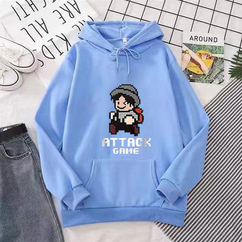 Women's hoodie with playful retro game design Chic & Stil