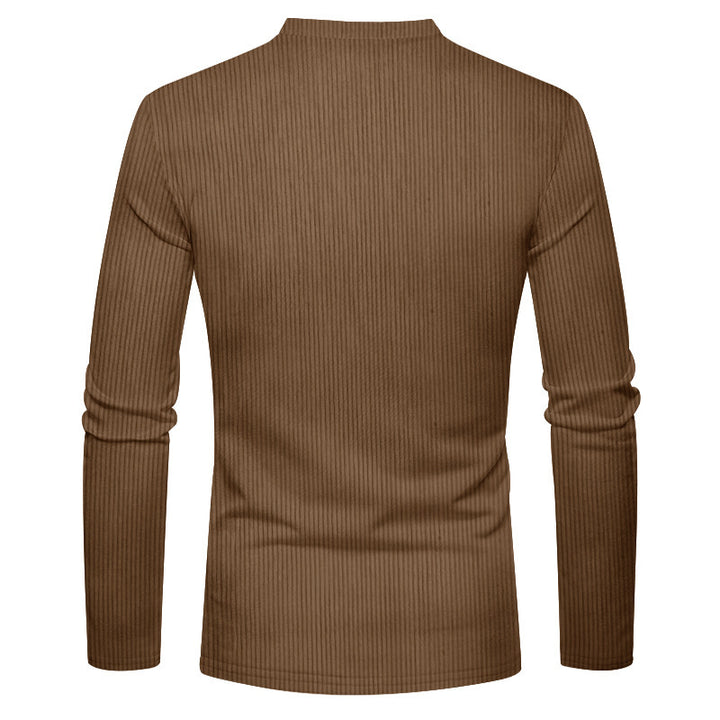 Casual long sleeve shirt for men with contrasting details and a button placket Lune London