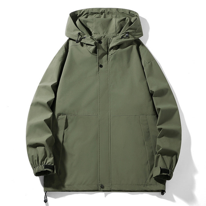 Men's waterproof transition jacket with adjustable hood and practical pockets Lune London