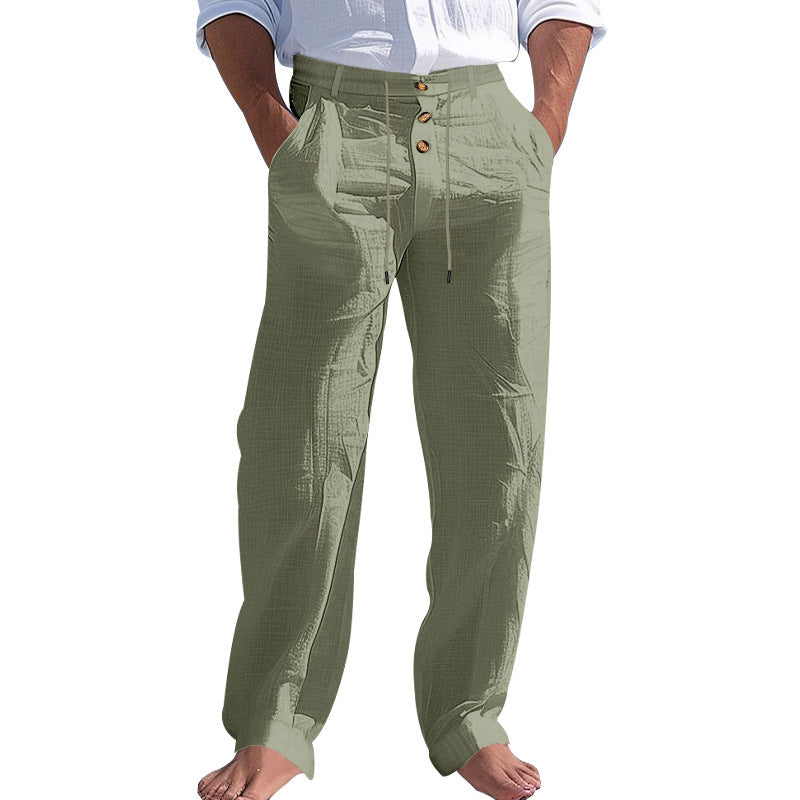 Casual beach pants for men with adjustable waist and practical pockets Lune London