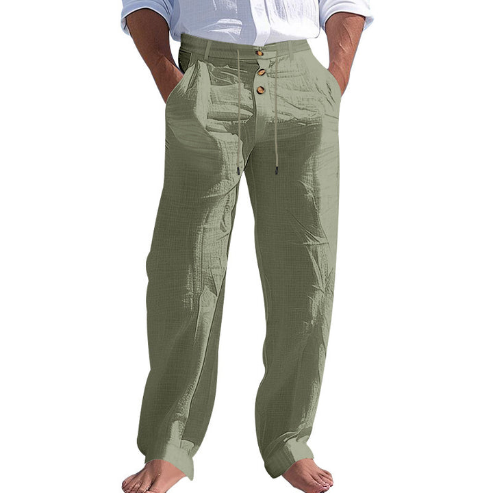 Casual beach pants for men with adjustable waist and practical pockets Lune London