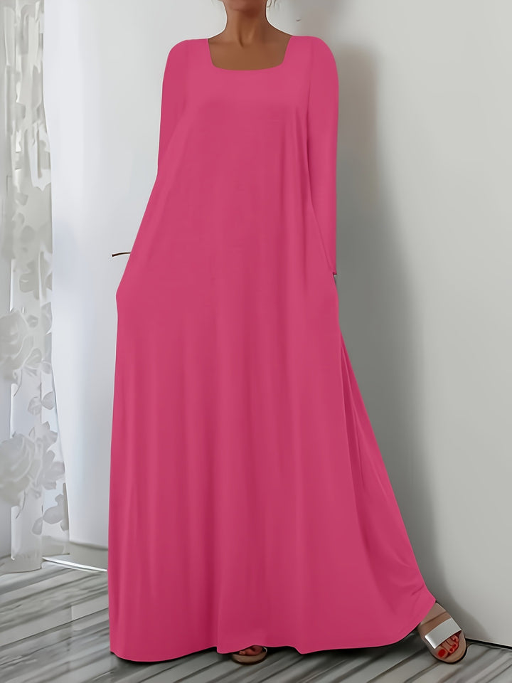 Lune London Loose Maxi Dress for Women with Practical Pockets