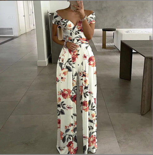 Ladies Off-Shoulder Floral Jumpsuit Amarae