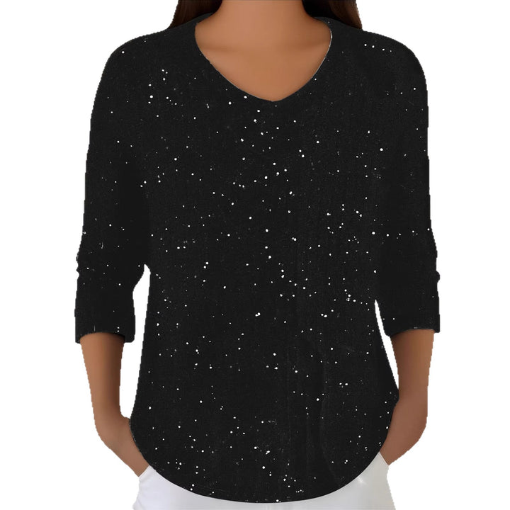 Chemise à manches longues pour femmes avec décolleté en V Chic & Stil