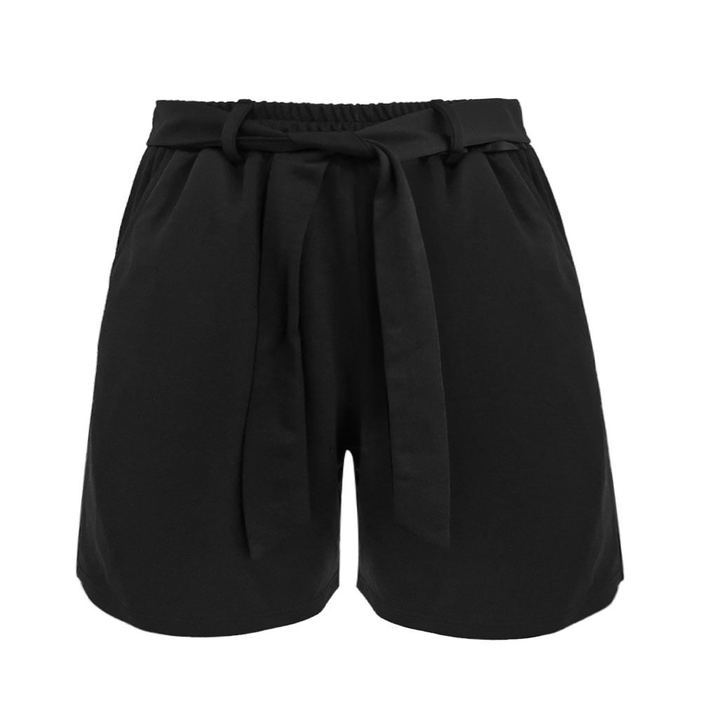 High-waisted shorts, casual for women with ties Lune London