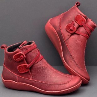 Ladies Fashionable Booties Made Of High-Quality Leather with Adjustable Closure System and Non-Slip Sole Chic Und Stil