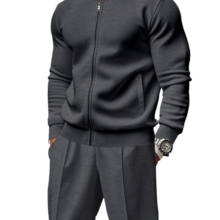 Sporty hoodie jacket for men with zipper and matching training pants Lune London