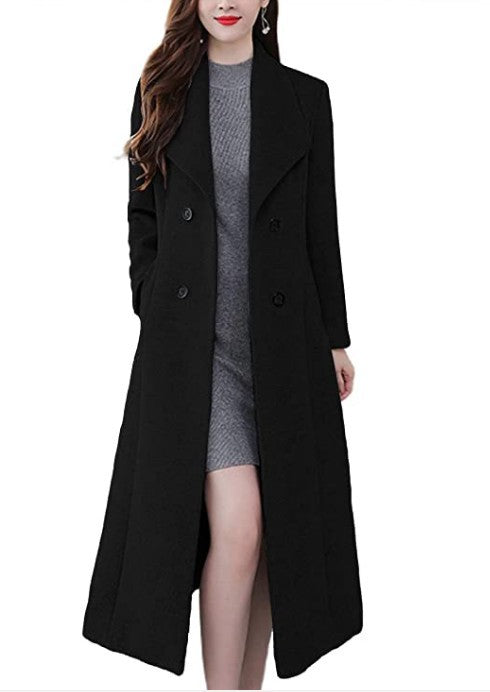 Ladies Long Wool Coat Lune London