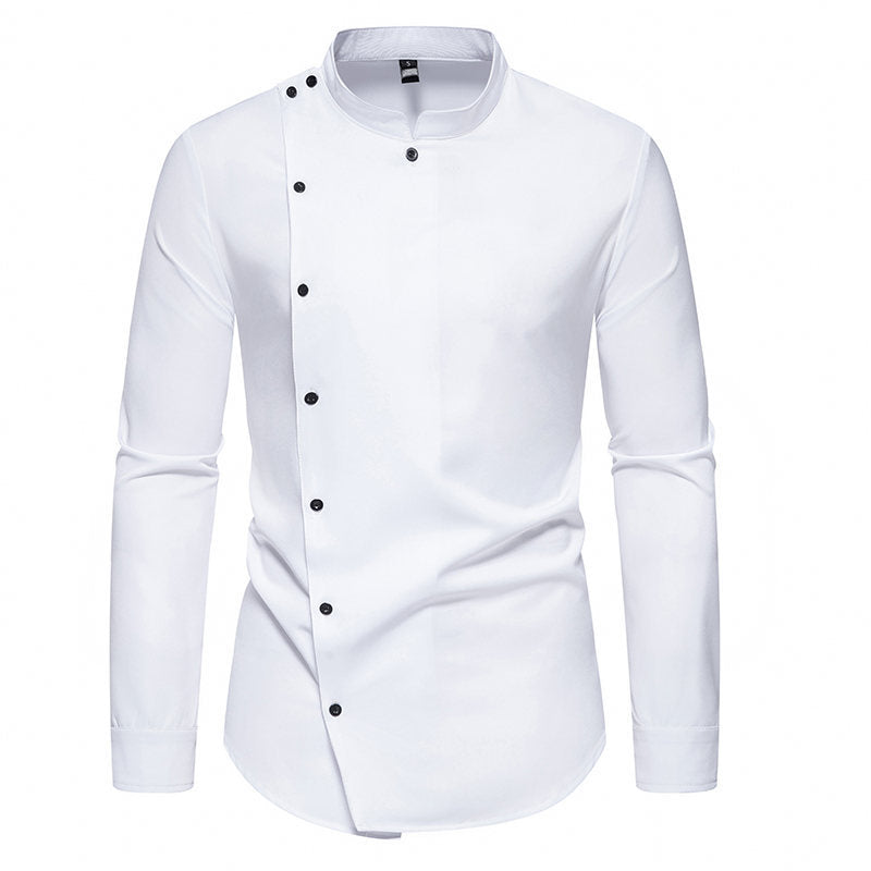Men's long sleeve shirt with a modern button design Lune London