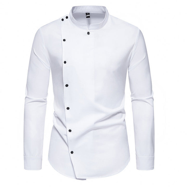 Men's long sleeve shirt with a modern button design Lune London