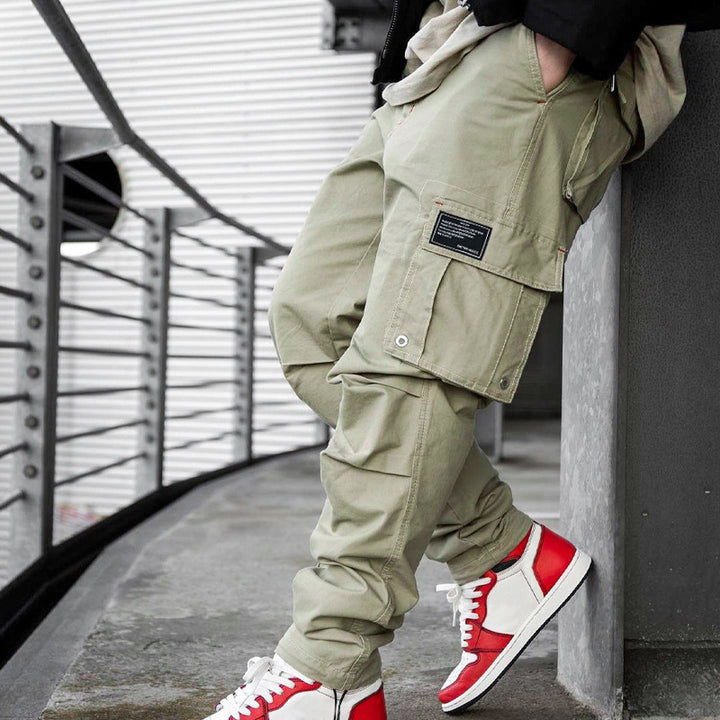 Men's cargo pants with practical pockets and chic and stylish cuffs