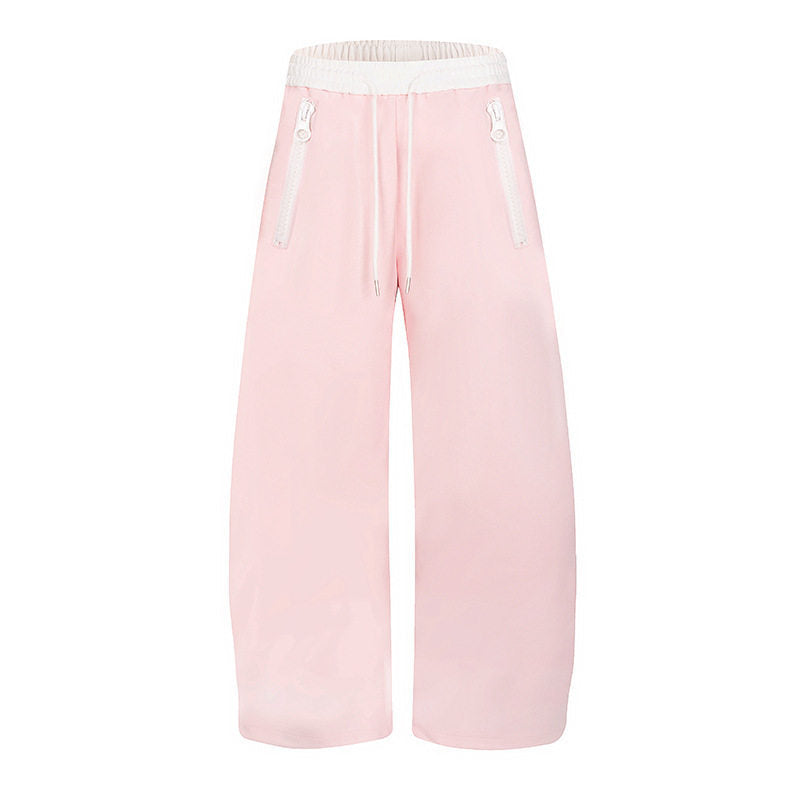 Ladies wide lounge pants with high comfort waistband, drawstring and zip pockets Amarae