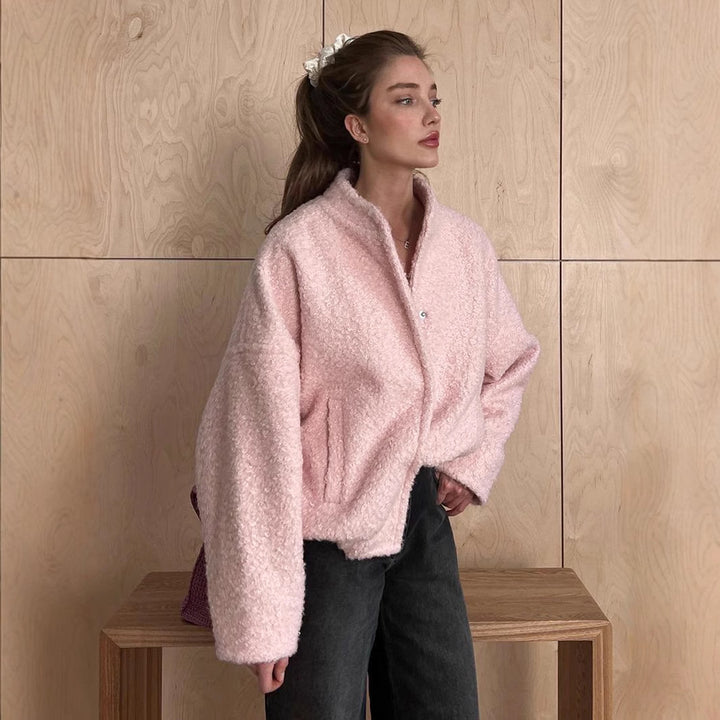 Women's comfortable short-cut fleece jacket Lune London