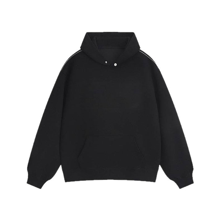 Hooded sweatshirt for women with practical snap buttons and a kangaroo pocket Lune London