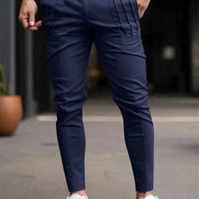 Men's suit pants with side pleats and slim fit Lune London