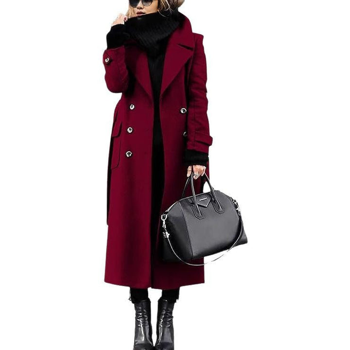 Women’s Elegant Wool Coat with Double-Button Closure | Lune London
