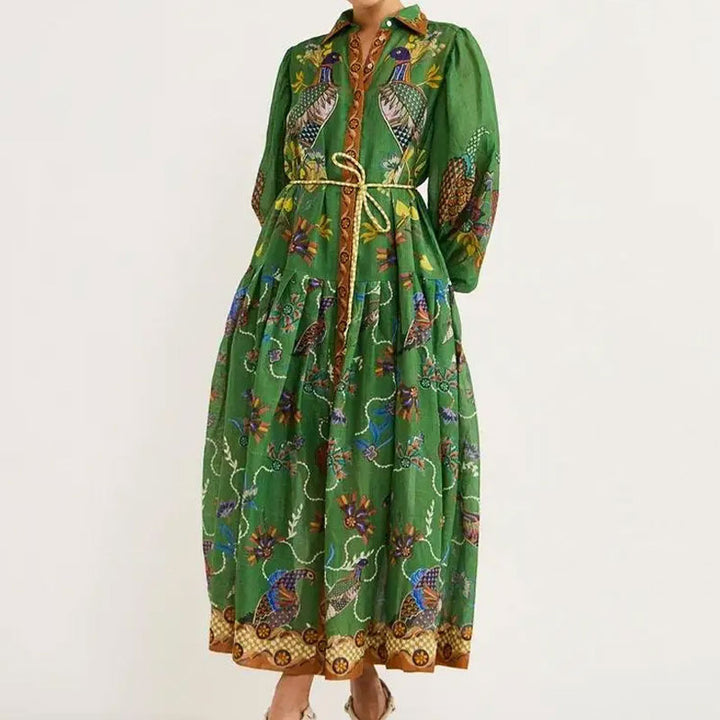 Robe maxi pour femmes avec un design de broderie élaboré Chic & Stil