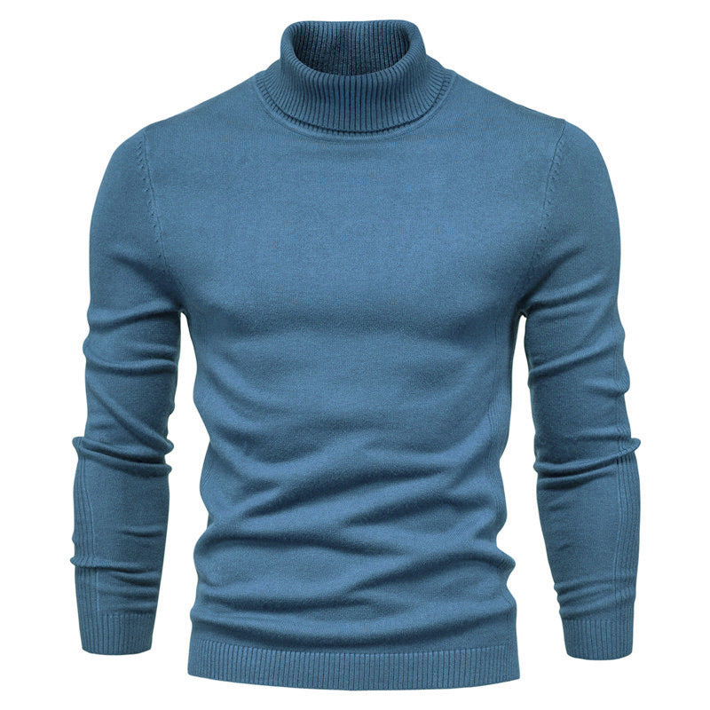Men's Fashionable Turtleneck Sweater Made Of Fine Merino Wool Lune London