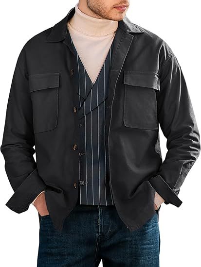 Casual utility jacket for men with practical pockets and modern cut Lune London