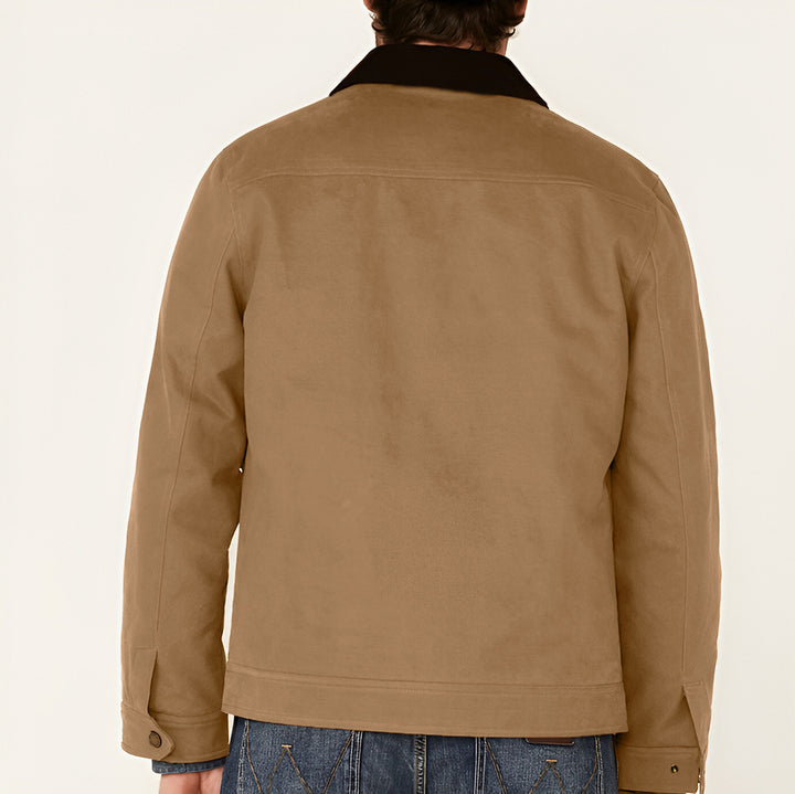Rustic utility jacket for men with practical pockets Amarae
