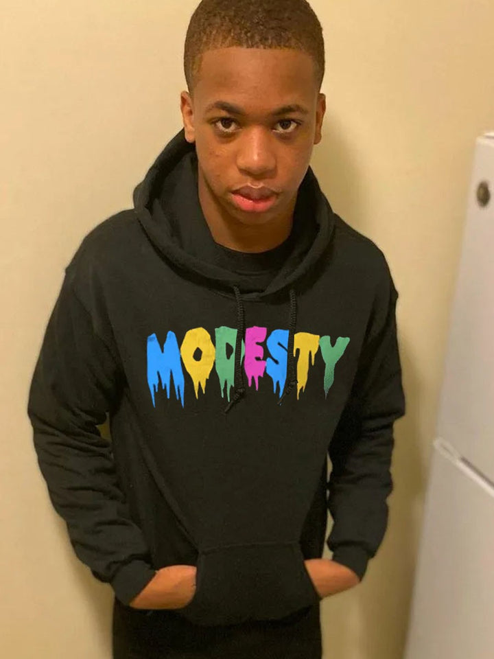 Men's Hoodie with artistic gradient and relaxed fit Lune London