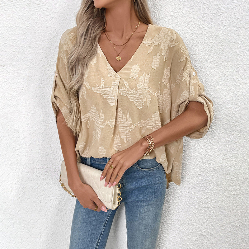 Casual textured blouse for women Lune London
