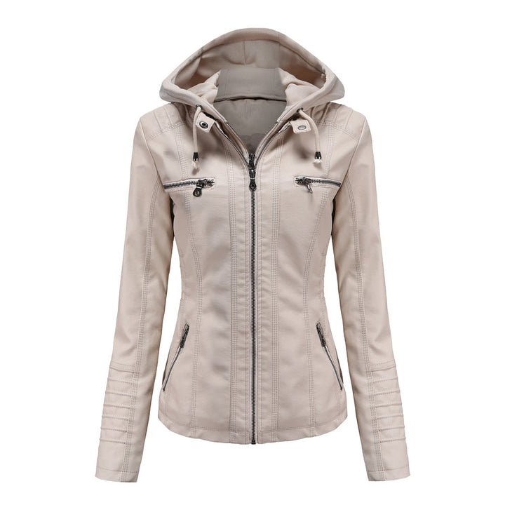 Lune London | Leather jacket - With hood - Fitted cut - Versatile & Stylish