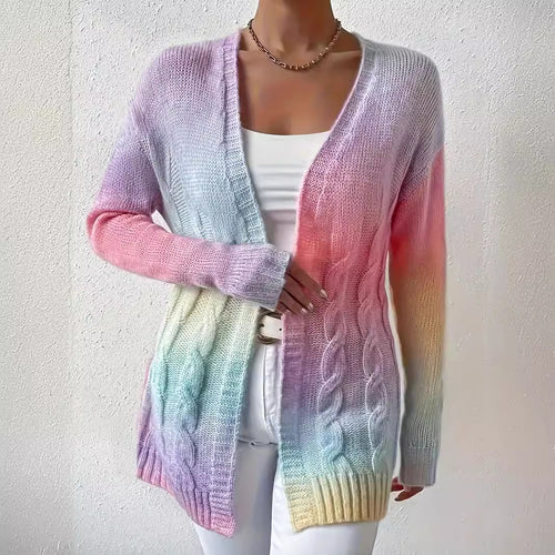 Cardigan pour femmes en couleurs dégradées modernes Chic & Stil