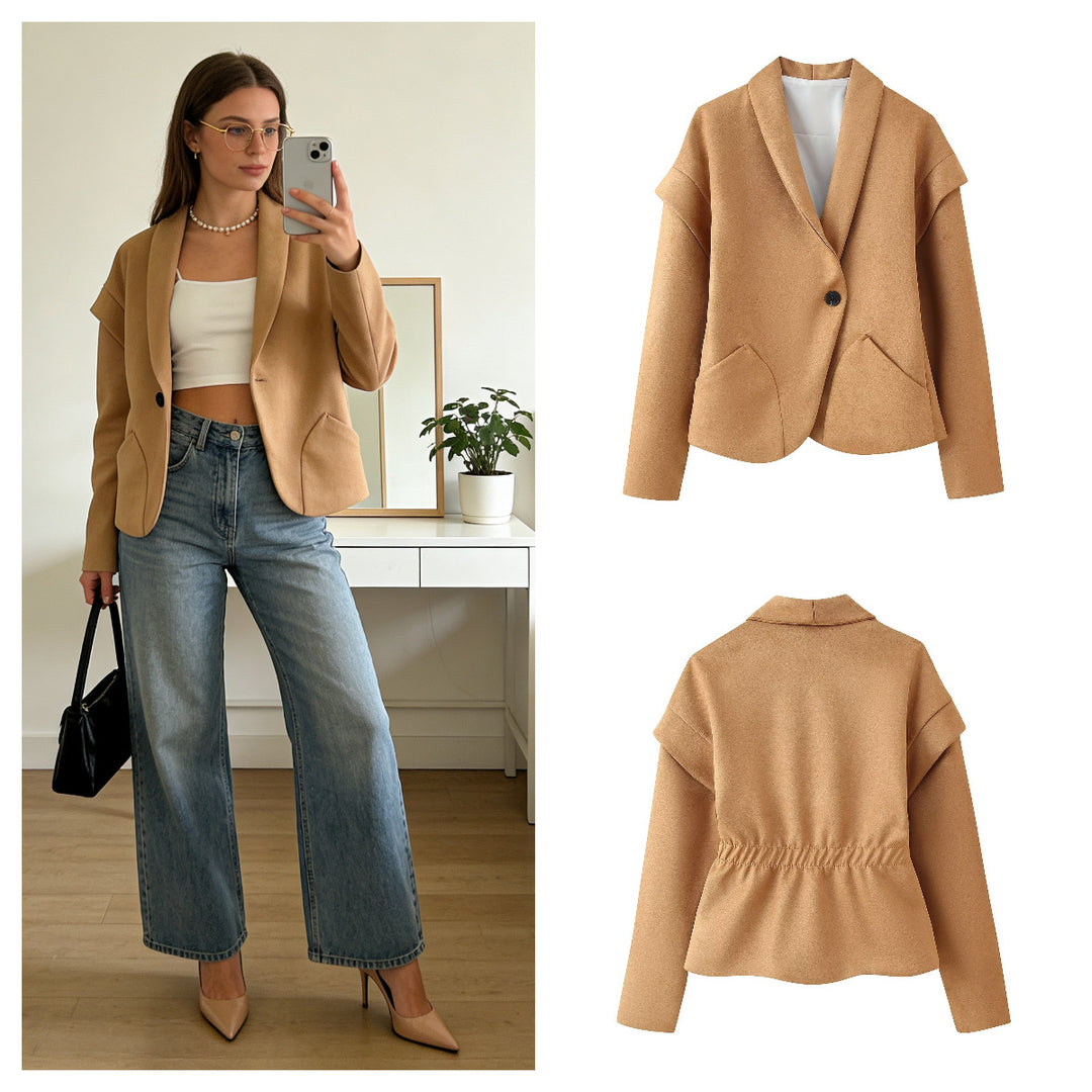 Veste blazer élégante pour femmes avec poches pratiques et coupe moderne Chic & Stil