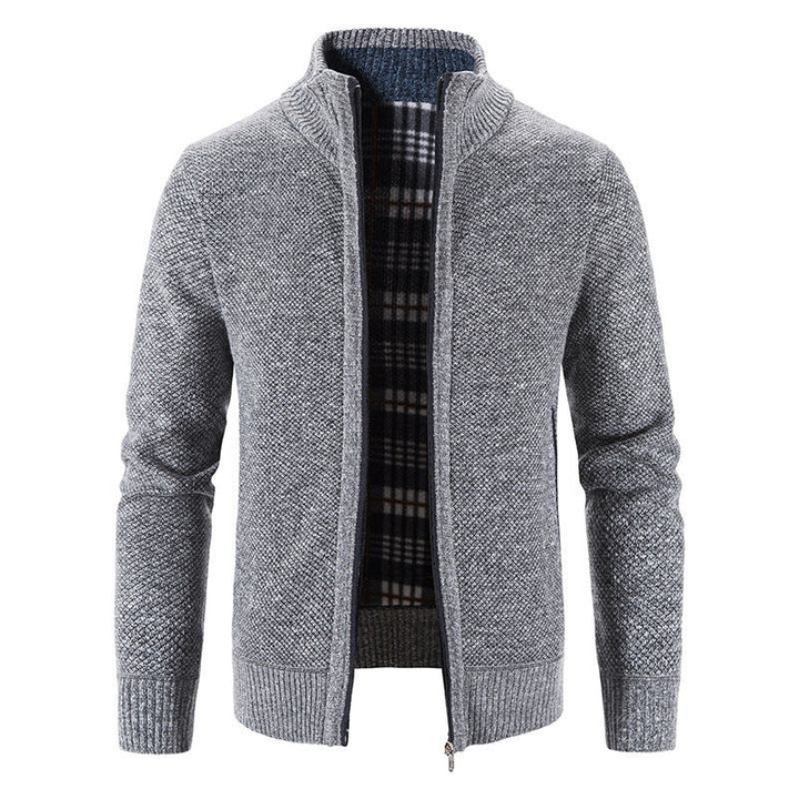 Men's Cardigan with Innovative Heat-Insulating Inner Lining Lune London