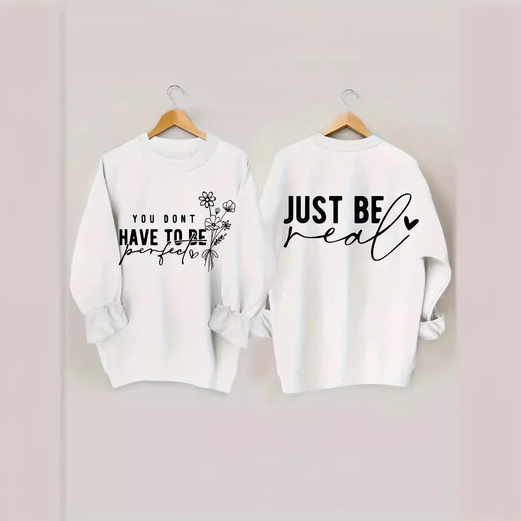 Sweat femme décontracté avec des messages inspirants Chic & Stil