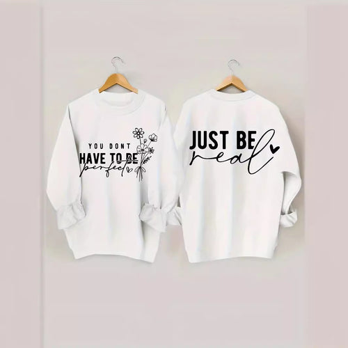 Sweat femme décontracté avec des messages inspirants Chic & Stil