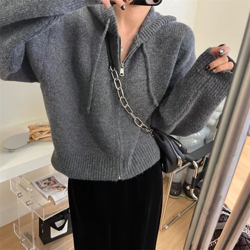 Sweat à capuche femme avec fermeture éclair et coupe décontractée Chic & Stil