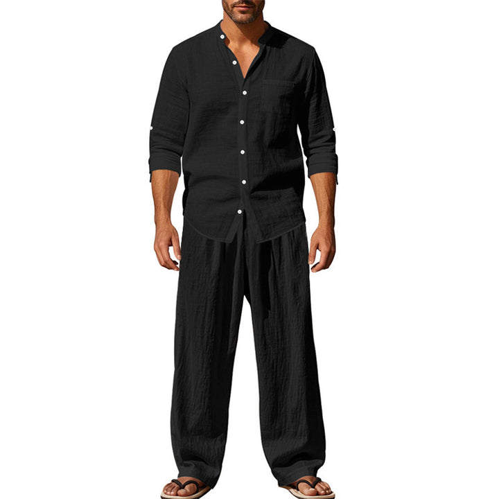 Men's casual leisure set with a loose fit and pleasant cotton texture Chic and style